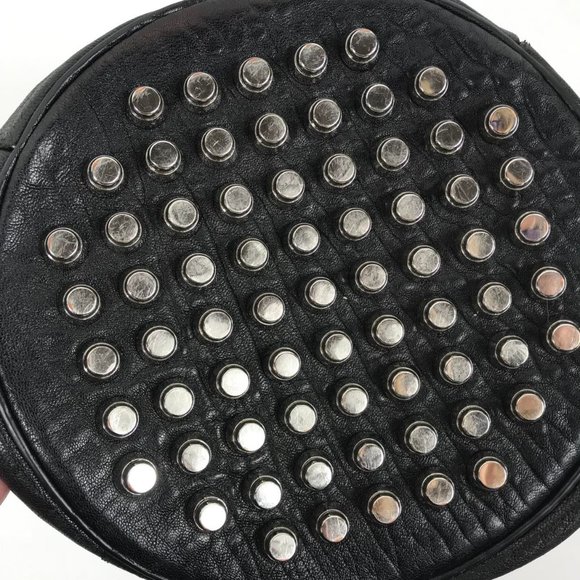Alexander Wang Diego Studded Leather Bucket Bag Silver-Tone Hardware RARE - Picture 3 of 15